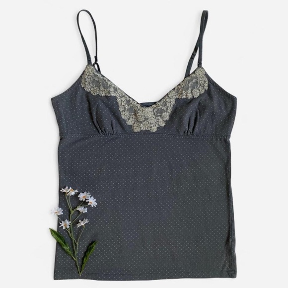 Gray American Eagle polka dot cami - Picture 1 of 7